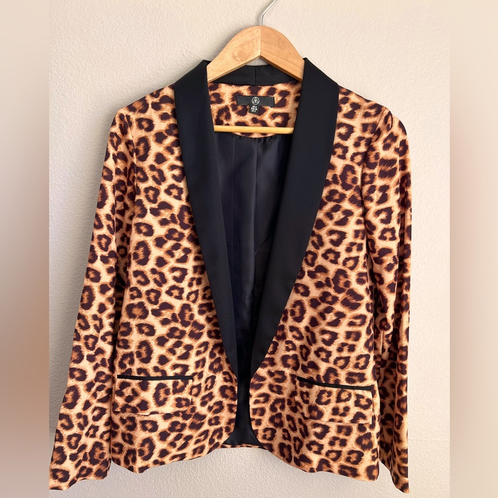 LEOPARD PRINT BLAZER, Animal Print Blazer, 4